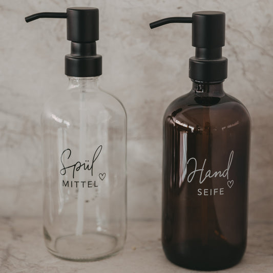 Seifenspender Spülmittel transparent 500ml (VE = 6 Stk)