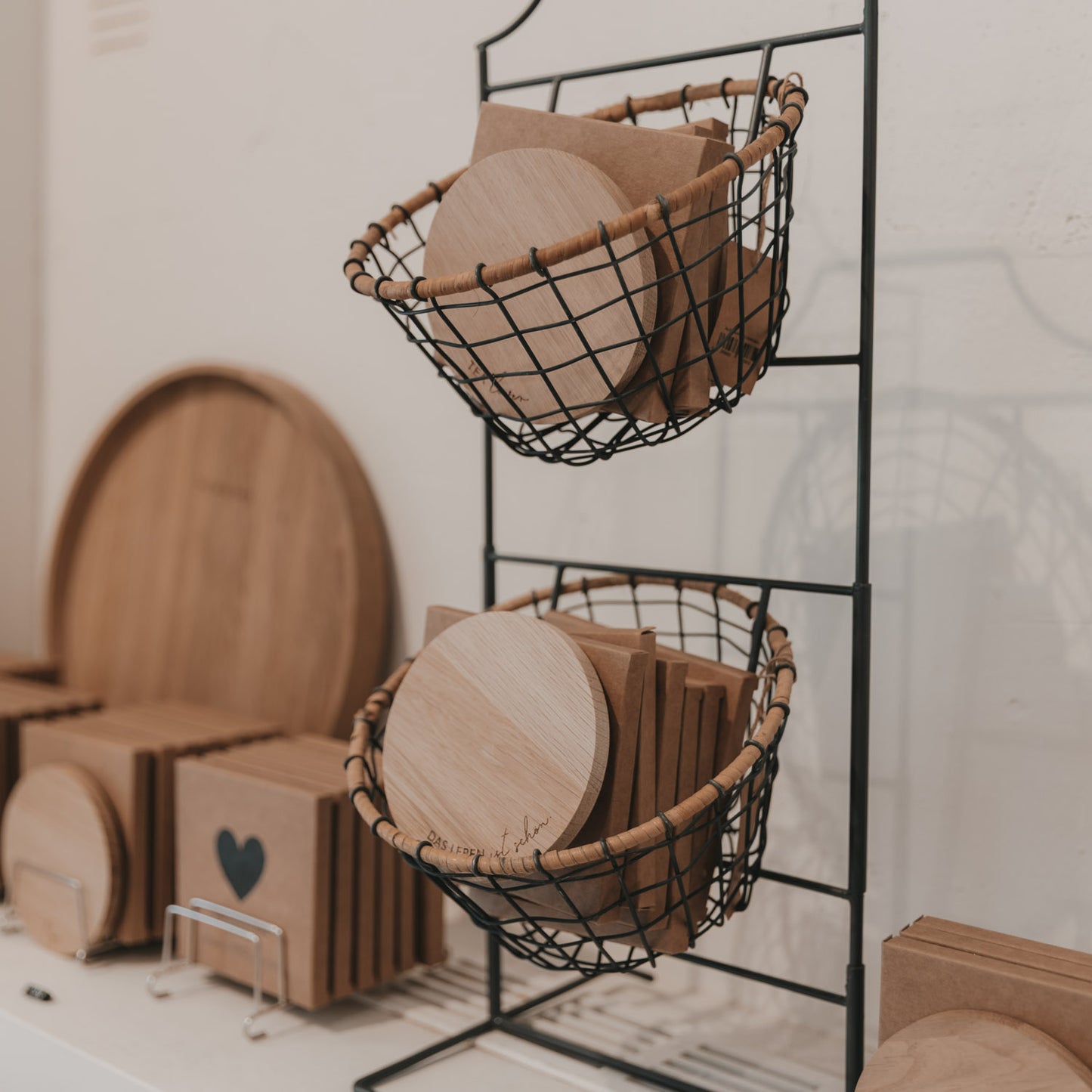 Dessous de verre en chêne Tea Lover (UE = 8 Pièces)