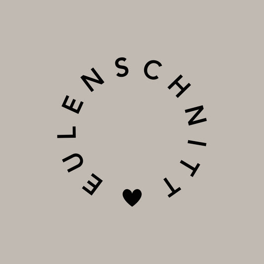 Eulenschnitt Logo Sticker Rund 2er Set