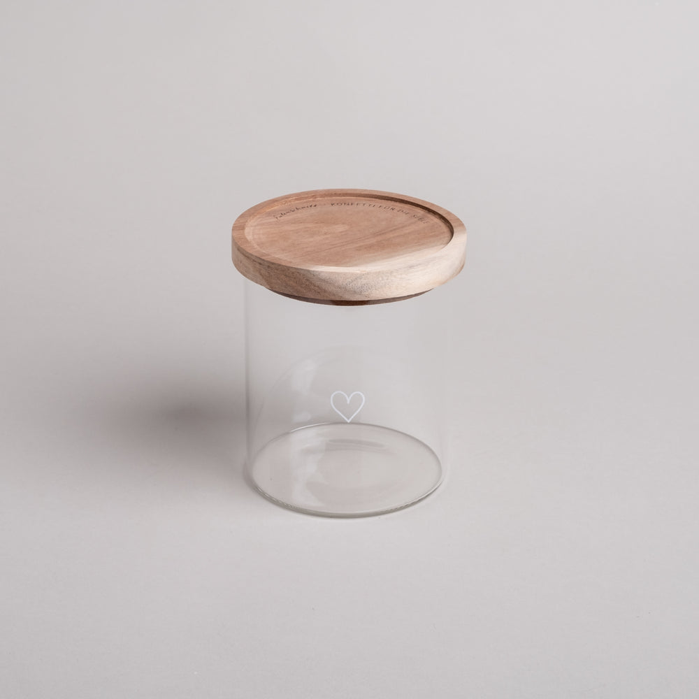 Vorratsglas Herz 13cm (VE = 4 Stk)