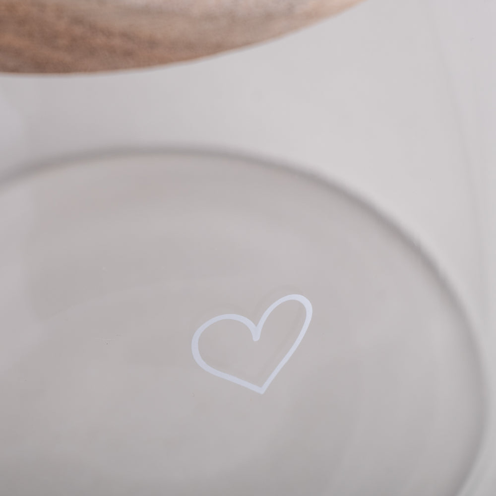 Vorratsglas Herz 13cm (VE = 4 Stk)