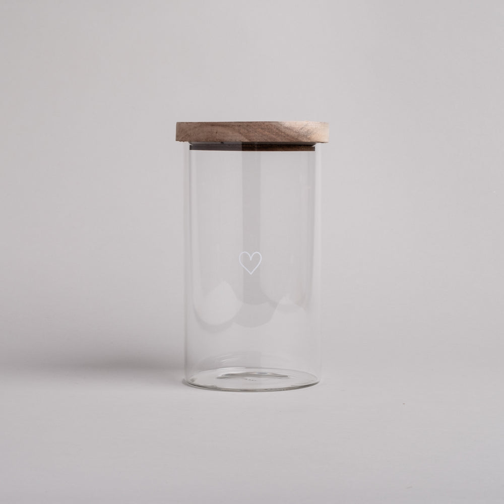 Storage jar heart 19cm (PU = 4 pieces)