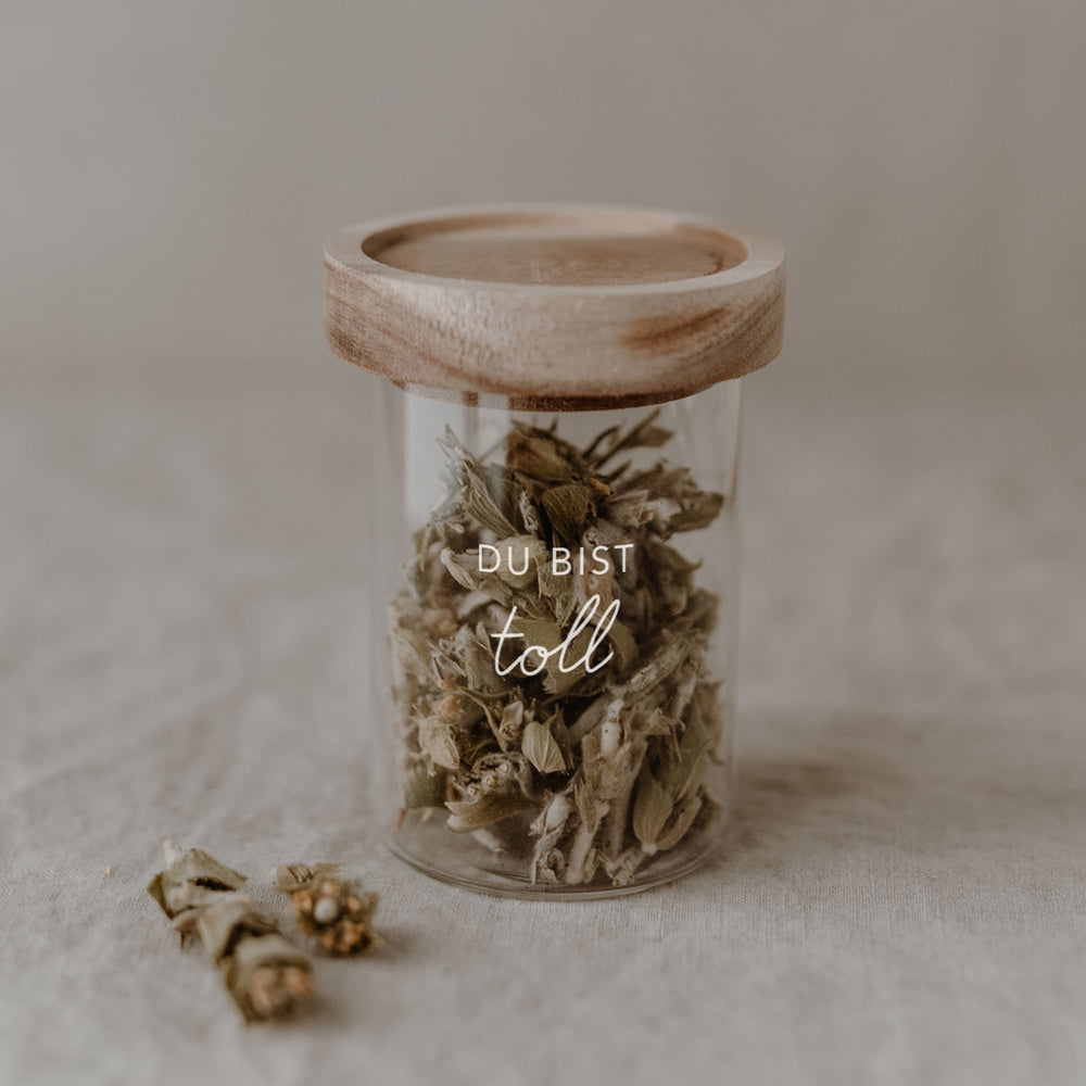 Mini storage jar Du bist toll 9cm (VE = 8 pcs)
