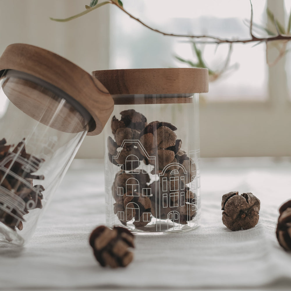 Mini storage jar houses (pack = 8 pcs)