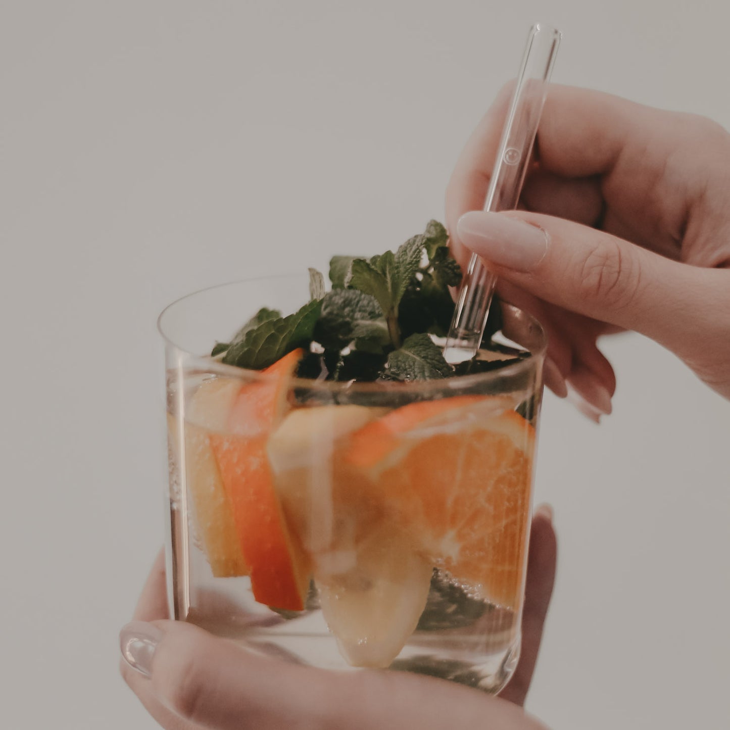 Strohhalme Smiley aus Glas 13cm im 4er Set (VE = 10 Sets)