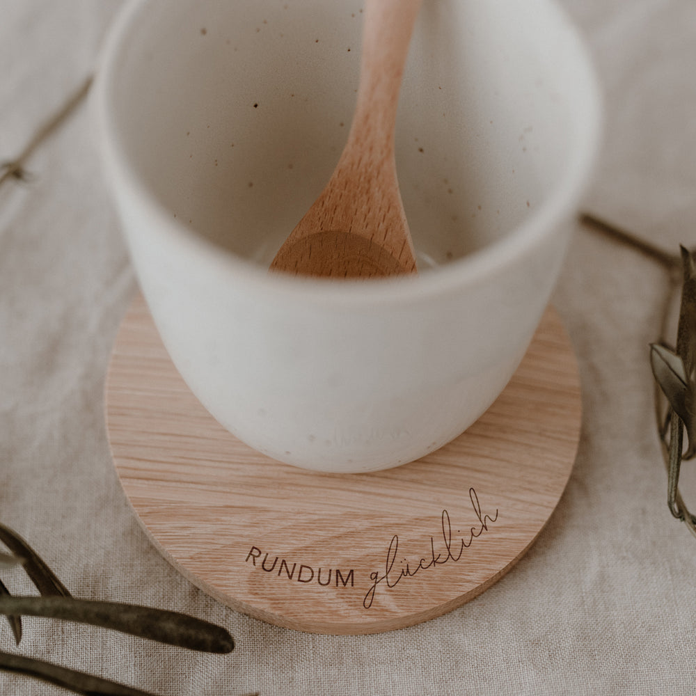 Oak Coaster Rundumglücklich (PU = 8 pieces)