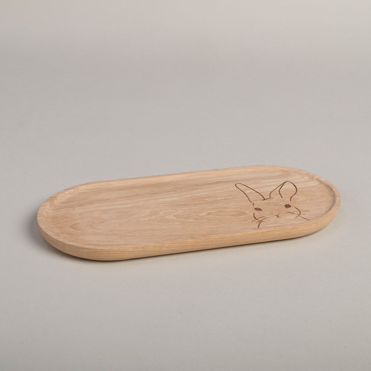 Tray rabbit made of oak (VE = 3 pcs)