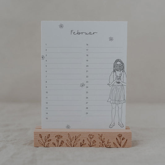 Tischkalender Geburtstage Blumenmädchen (VE = 10 Stück)