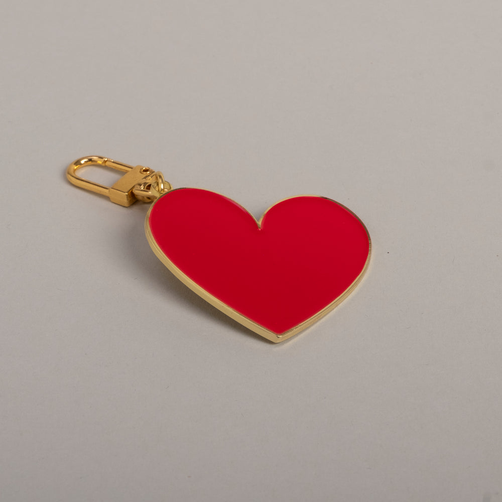 Keychain large heart red (PU = 6 pieces)