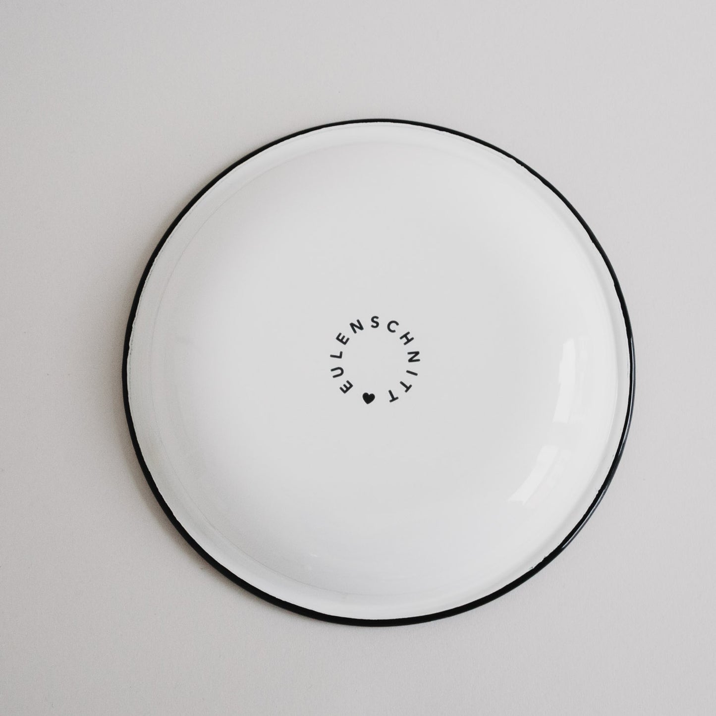 Emaille Frühstücksteller Herz (VE = 6 Stk)