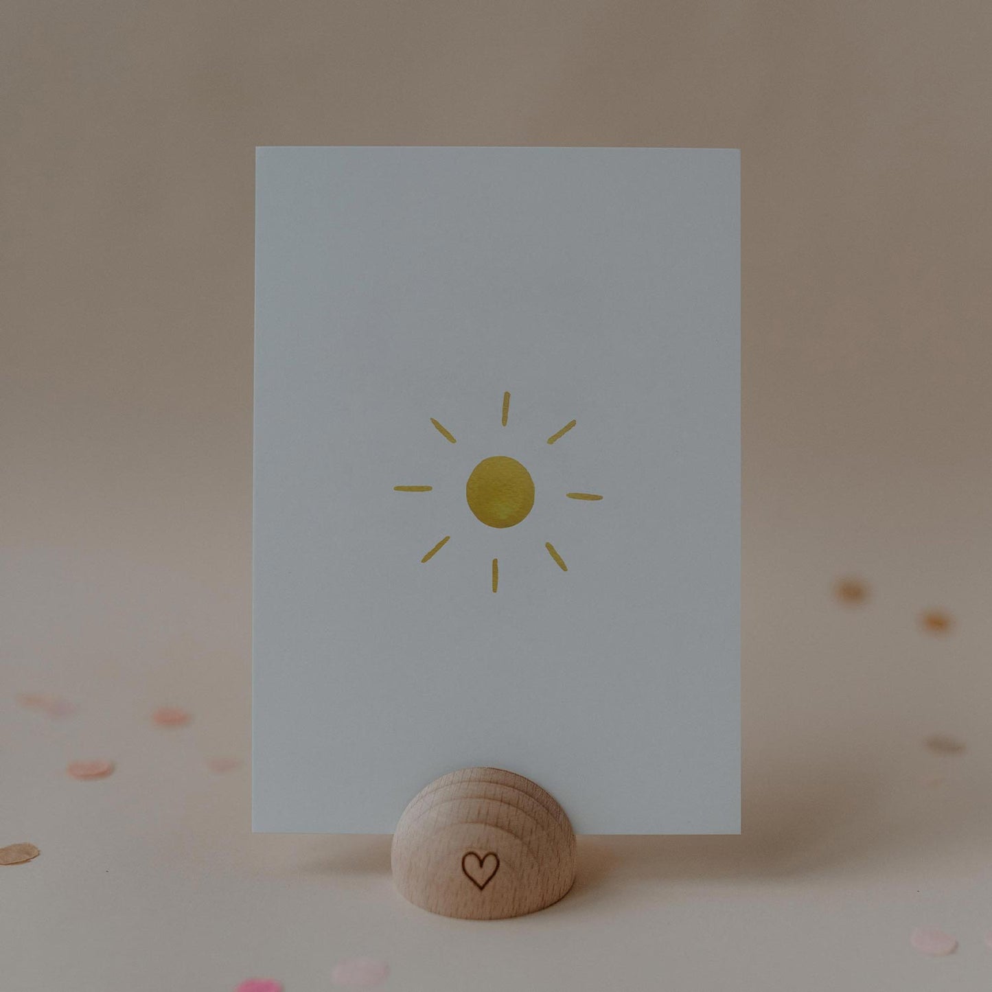 Carte aquarelle Soleil (VE = 10 pièces)