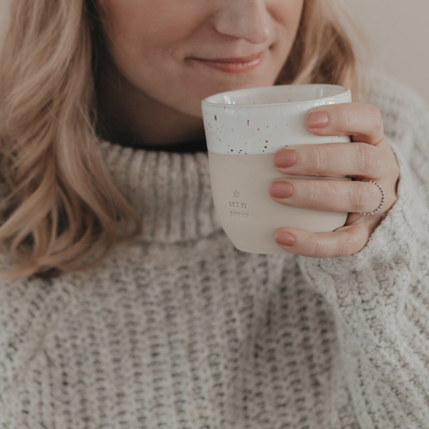 Becher Let it snow (VE = 4 Stk.)