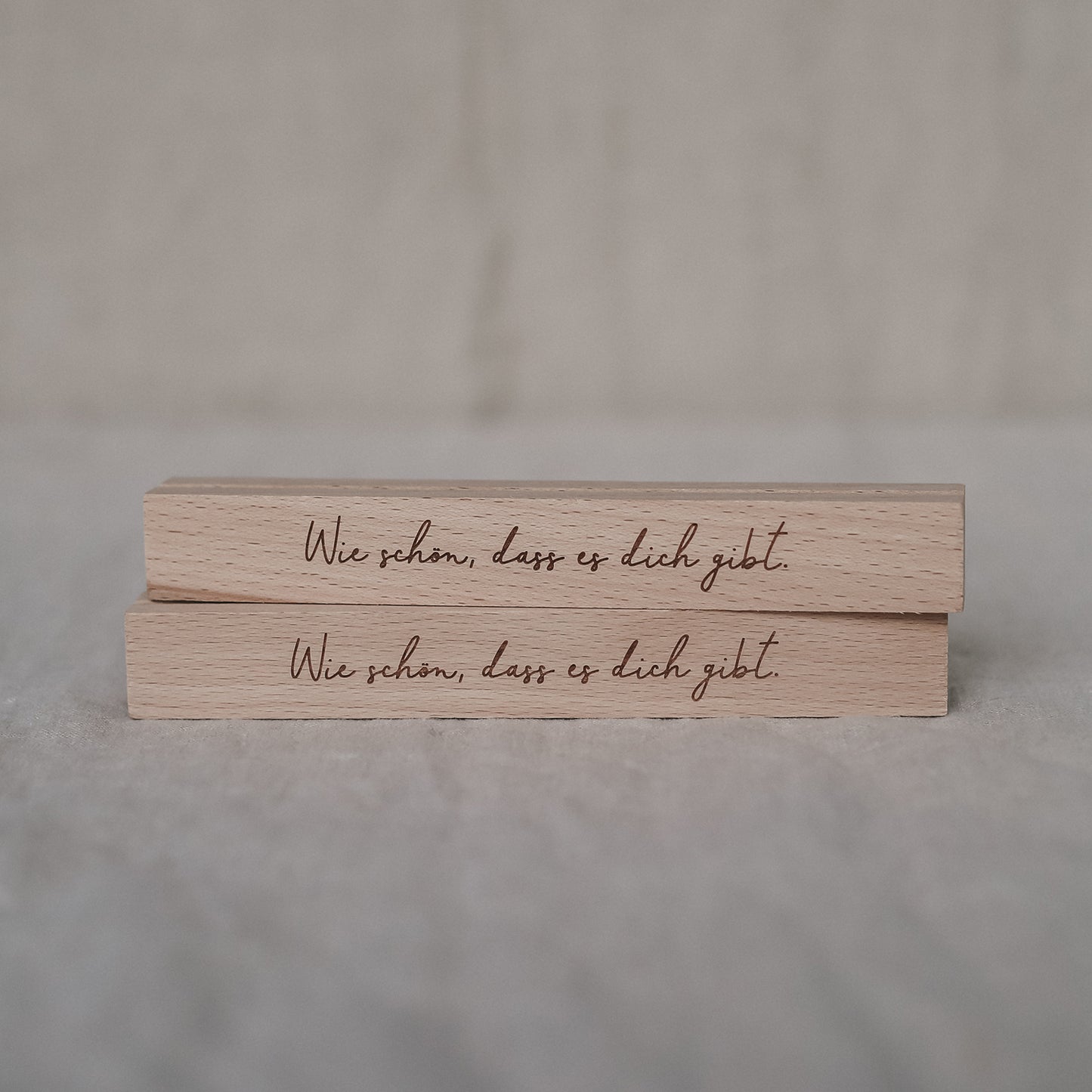 Kartenständer 2er Set - 15 cm Wie schön (VE = 6 Sets)