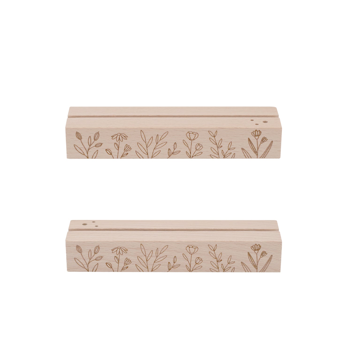 Card and flower holder set of 2 - 12 cm flower meadow (VE= 6 sets)