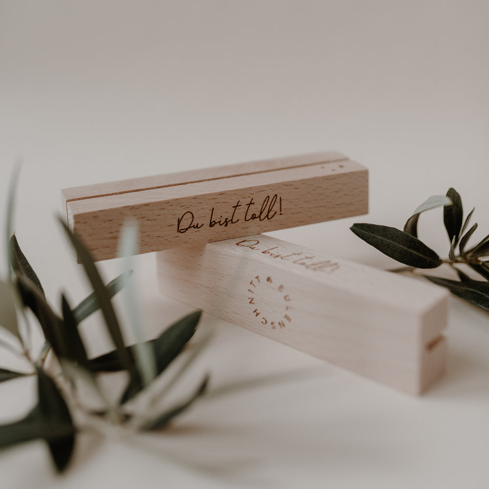 Card and flower holder set of 2 - 12 cm You are great (VE= 6 sets)