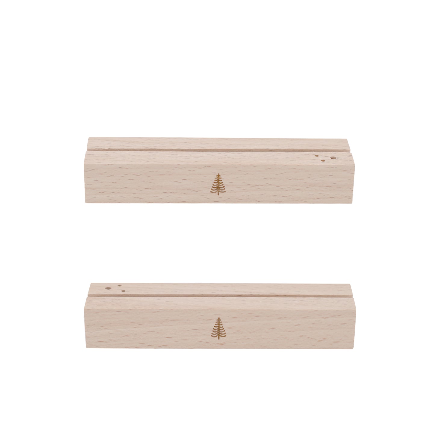 Karten- und Blumenhalter 2er Set - 12 cm Tanne (VE= 6 Sets)