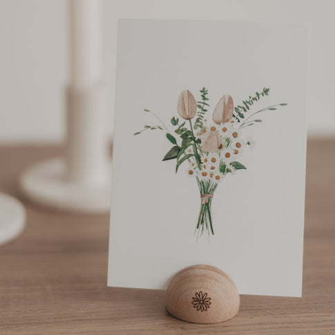 Halbrunder Kartenständer Daisy (VE = 6 Stk)