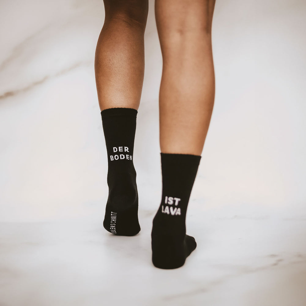 Chaussettes Le sol est de la lave noir (VE = 5 pcs)