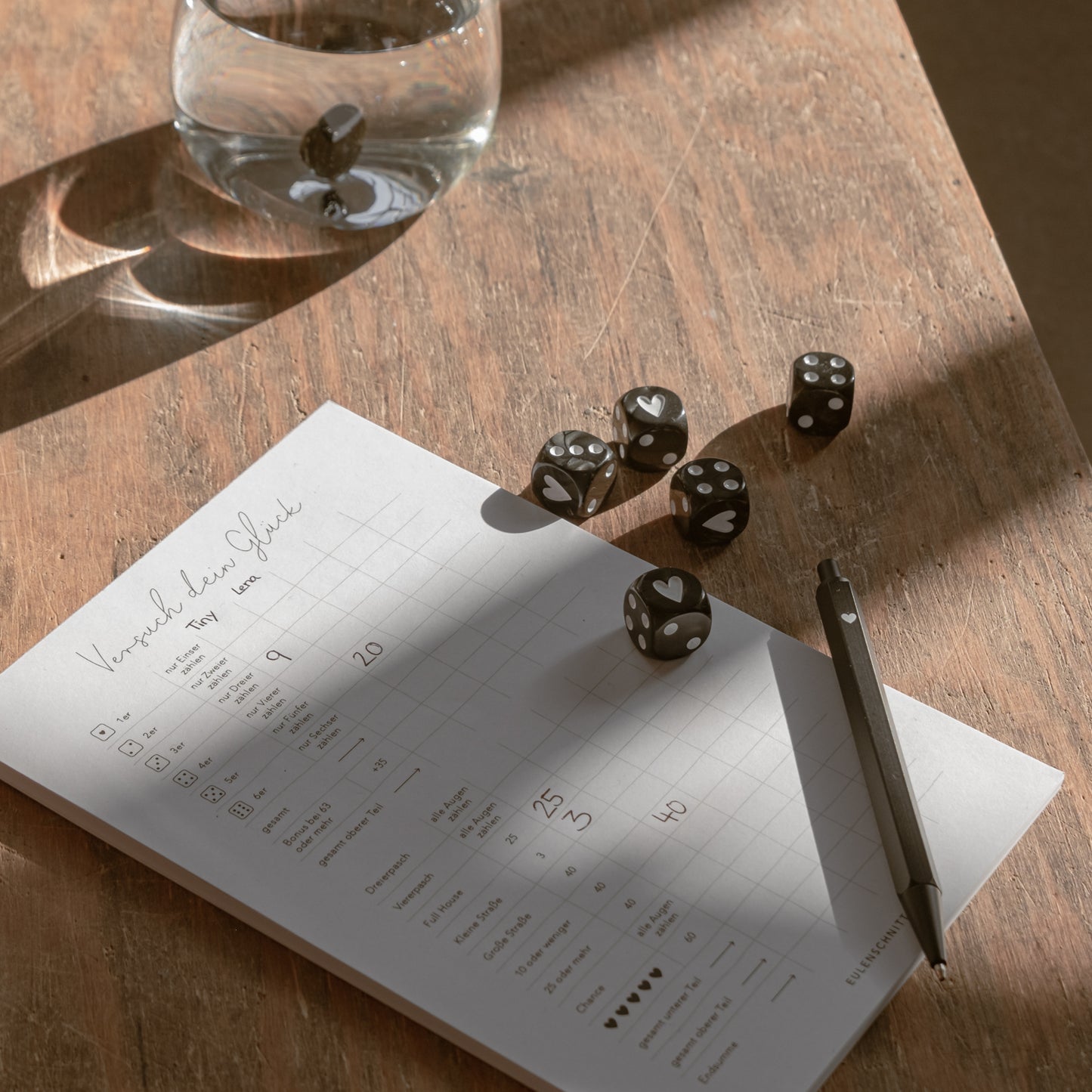 Würfelset Schwarz (VE = 8 Sets)