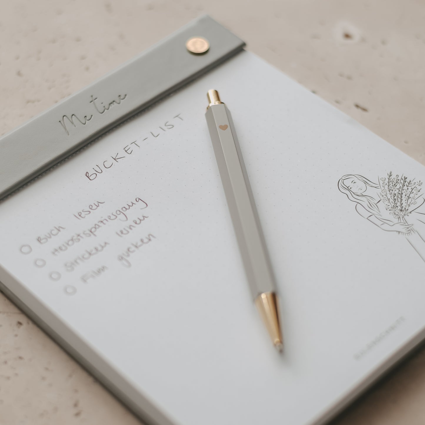 Stylo à bille gris (VE = 10 pcs.)