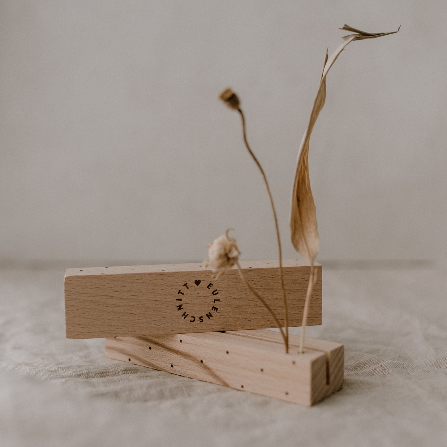 Card and flower holder set of 2 - 12 cm dots (VE= 6 sets)