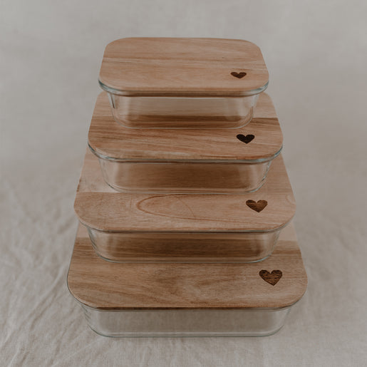 Pot à provisions coeur 16,5 x 22,5 cm (UE = 4 Pièces)