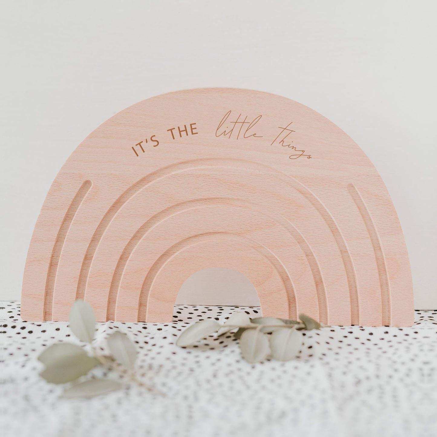 Frühstücksbrettchen Regenbogen Little Things (VE = 5 Stk)