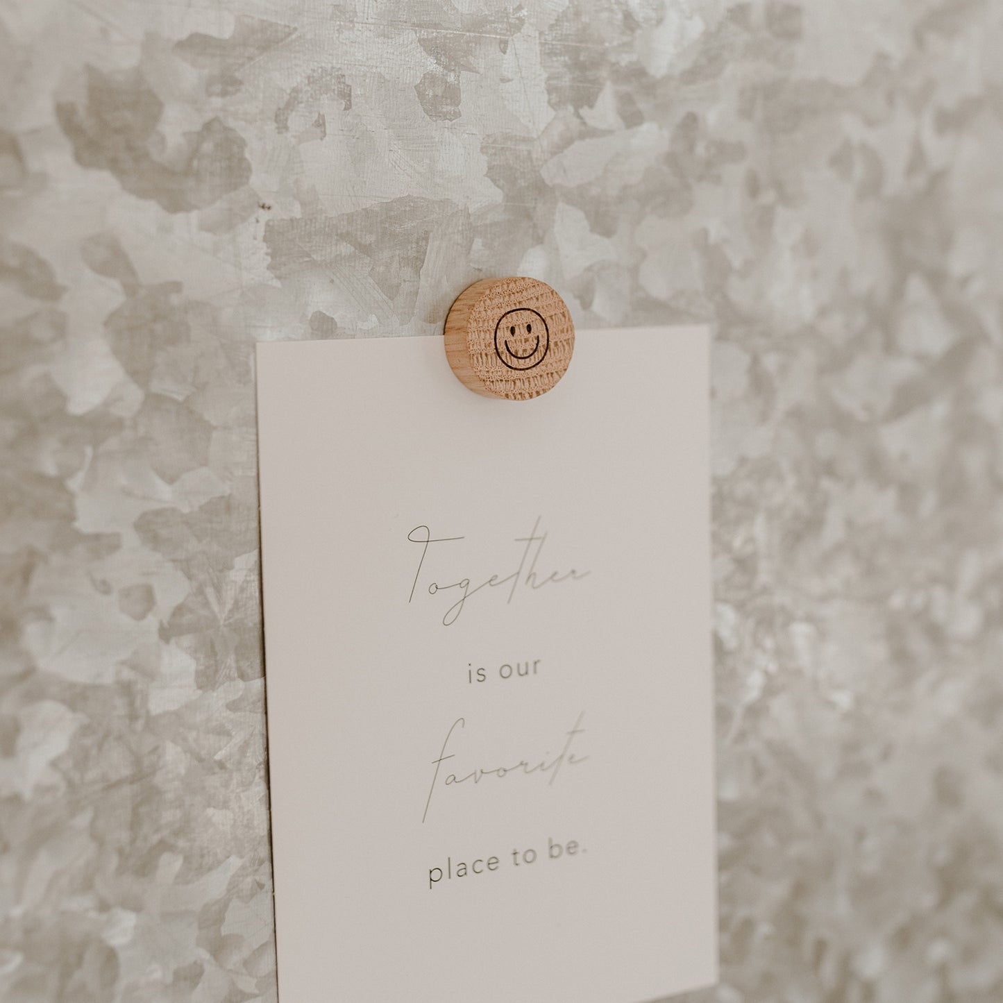 Holzmagnet 3er Set Smiley (VE = 6 Sets)