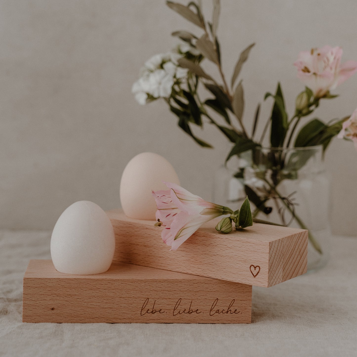 Eierbecher Lebe Liebe Lache 15 x 5,5cm (VE = 5 Stk)