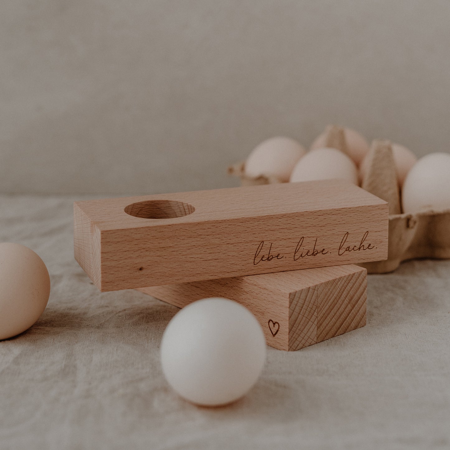 Egg cup heart 15 x 5.5cm (PU = 5 pieces)
