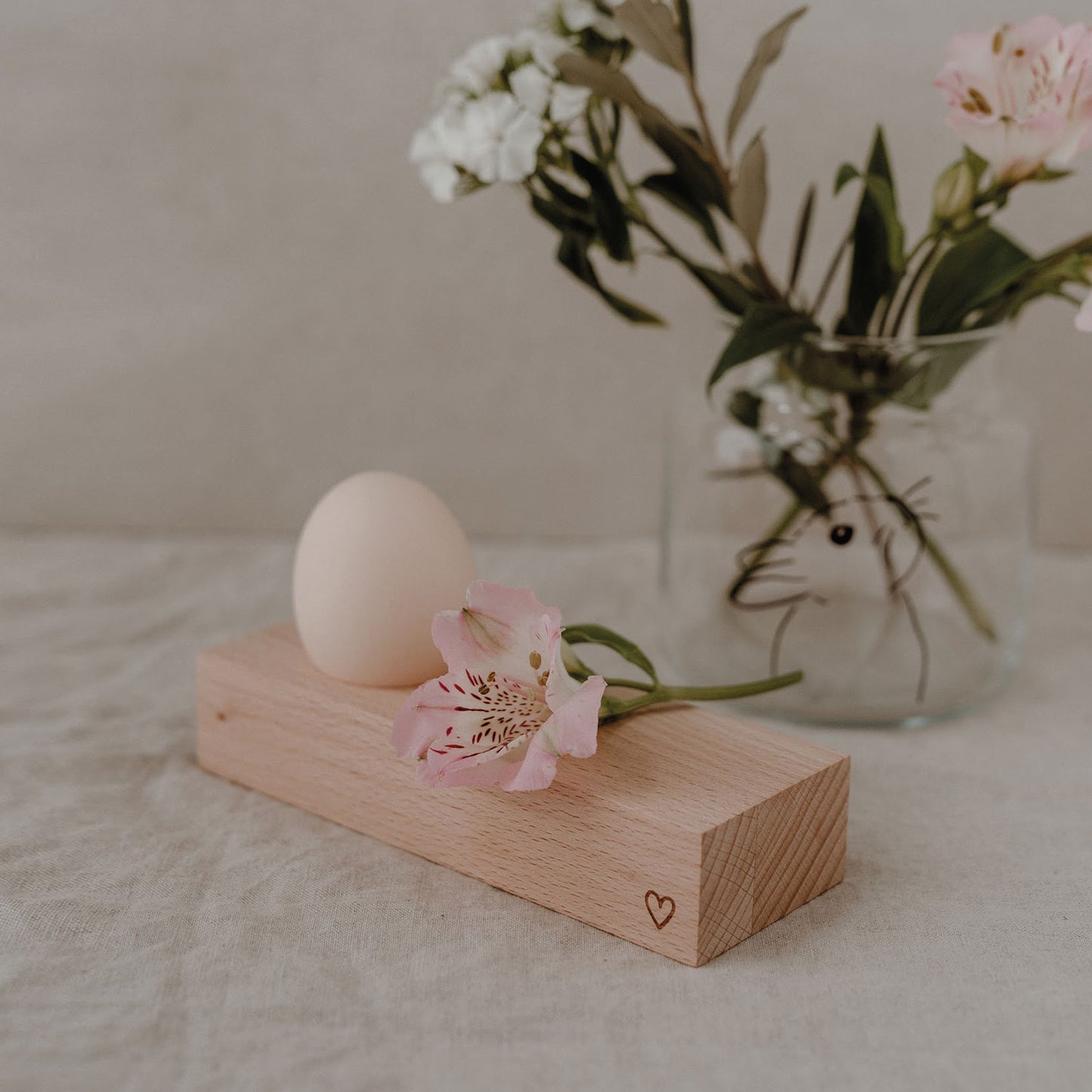 Egg cup heart 15 x 5.5cm (PU = 5 pieces)