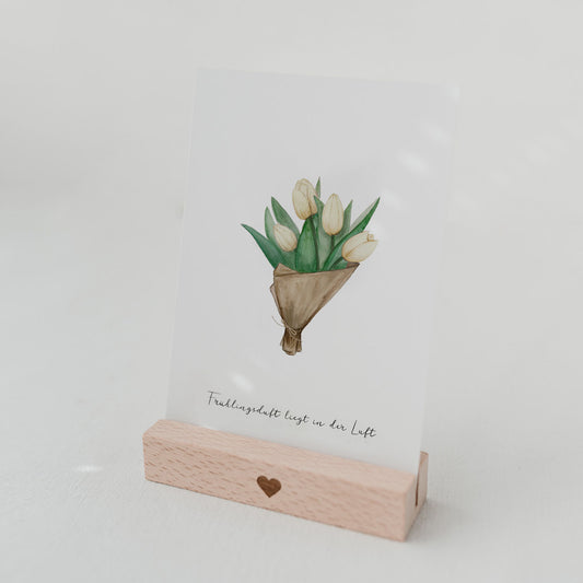 Osterkarte Tulpen (VE = 10 Stück)