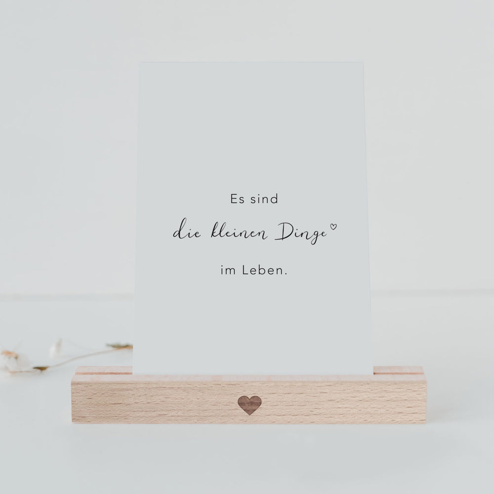 Porte cartes lot de 2 - 15cm coeur (UE = 6 Ensembles)