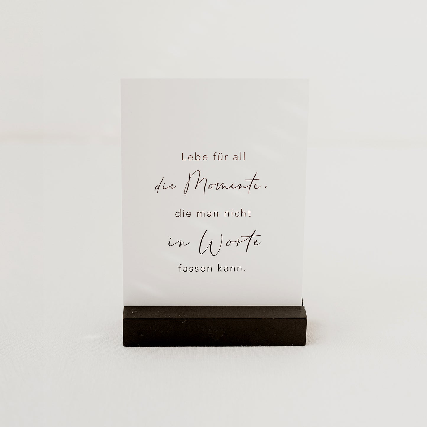 Kartenständer 2er Set - 10,5cm Herz schwarz (VE = 6 Sets)