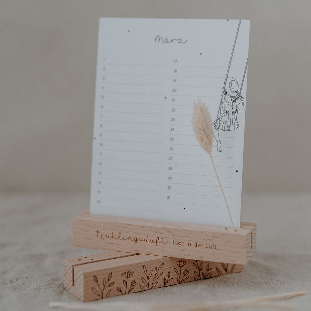 Card and flower holder set of 2 - 12 cm spring (VE= 6 sets)