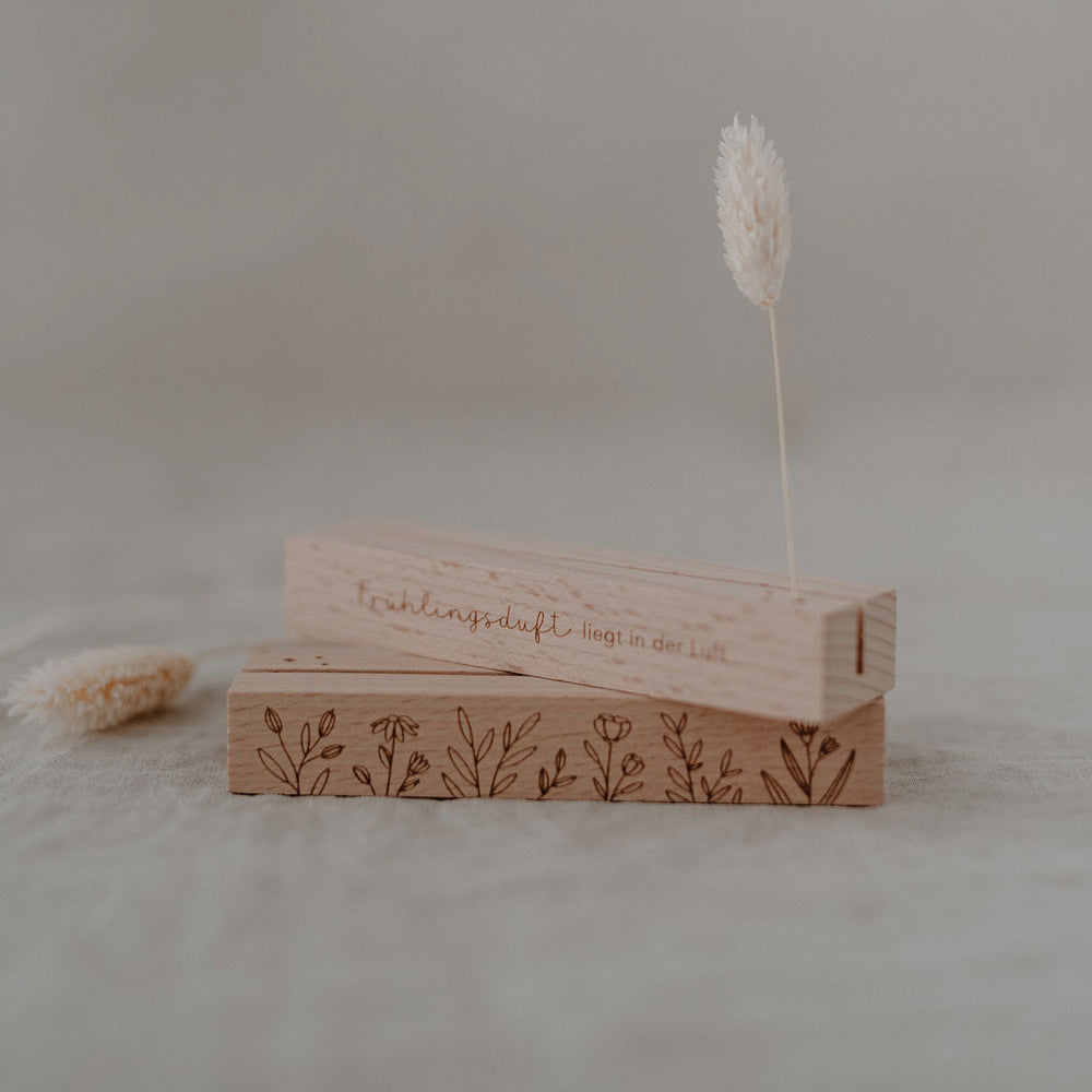 Card and flower holder set of 2 - 12 cm spring (VE= 6 sets)