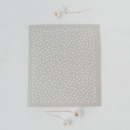 Schwammtücher Grau mit Punkten 3er Set (VE = 10 Stück)