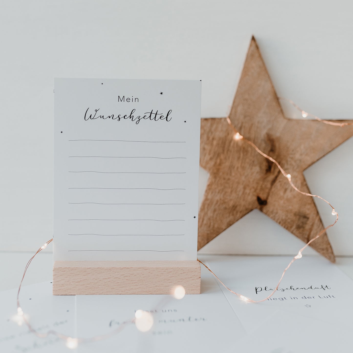 Weihnachtskarte Wunschzettel (UE = 10 Pièces)