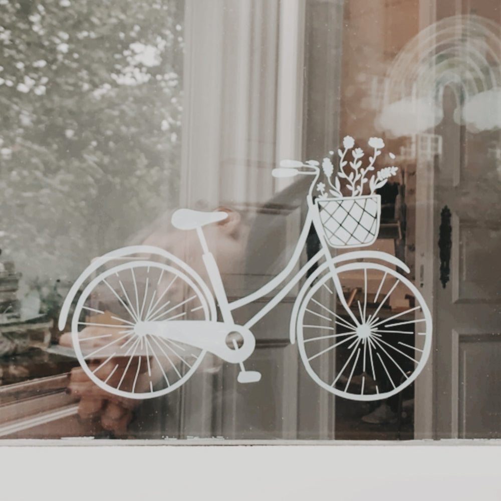Sticker flower bike (PU = 6 pieces)