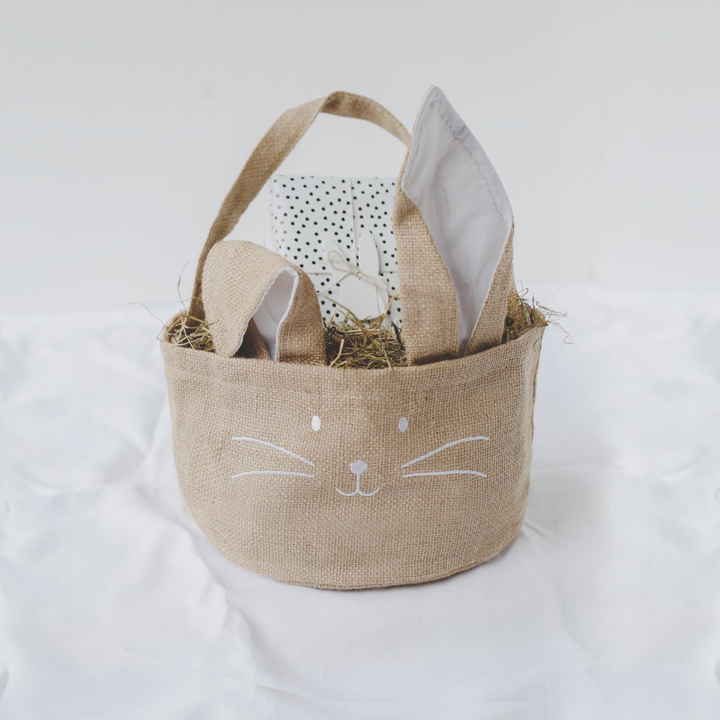 Panier de Pâques en jute (UE = 6 Pièces.)