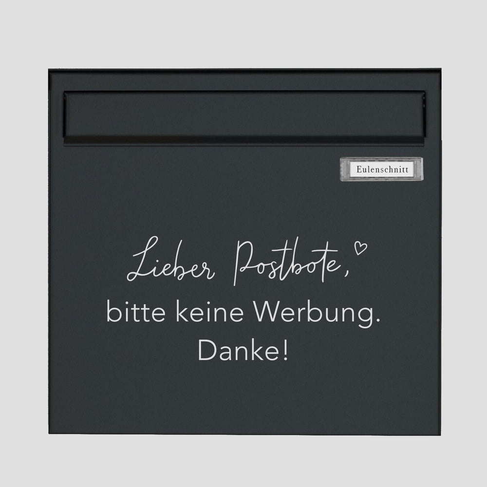 Sticker Please no advertising white (PU = 6 pieces)