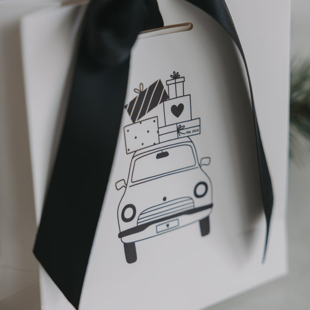 Geschenktüte Christmas car (VE = 10 Stück)