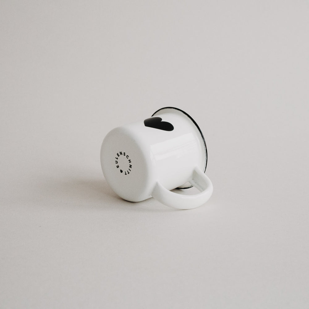 Emaille Espressotasse Herz (VE = 6 Stk)
