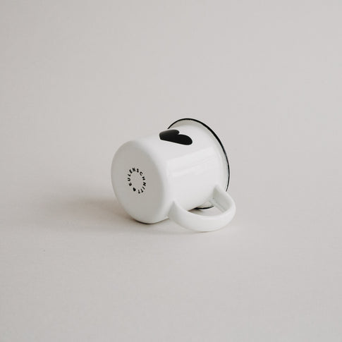 Emaille Espressotasse Herz (VE = 6 Stk)
