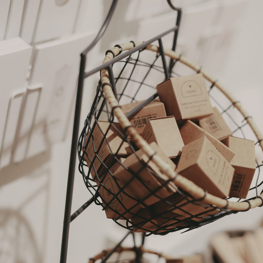 Ensemble - Petit support de panier avec paniers assortis