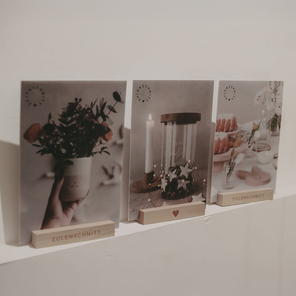 POS mood images for oak wood stands