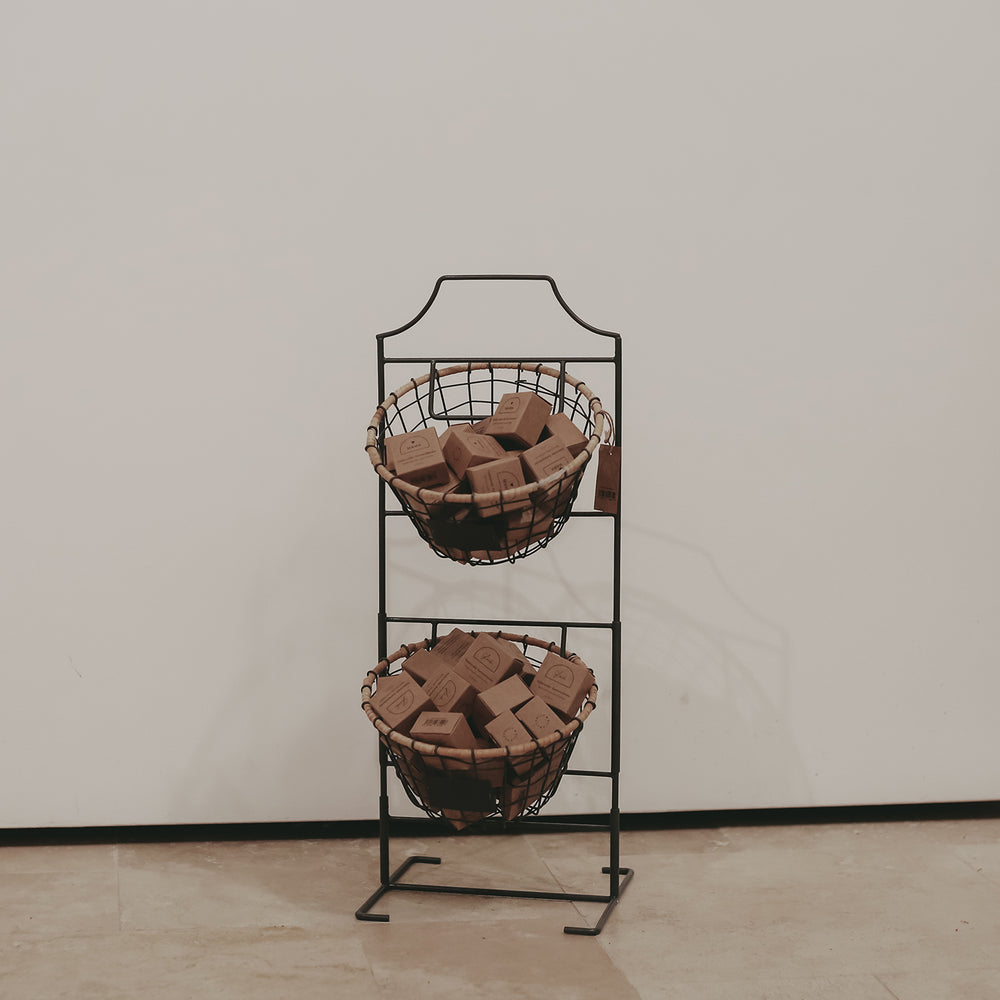 Ensemble - Petit support de panier avec paniers assortis
