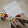 Sticker Smiley, Heart, Daisy (VE = 8 pcs)