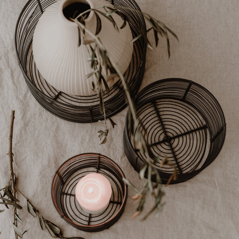 Drahtkorb rund im 3er Set (VE = 2 Sets)