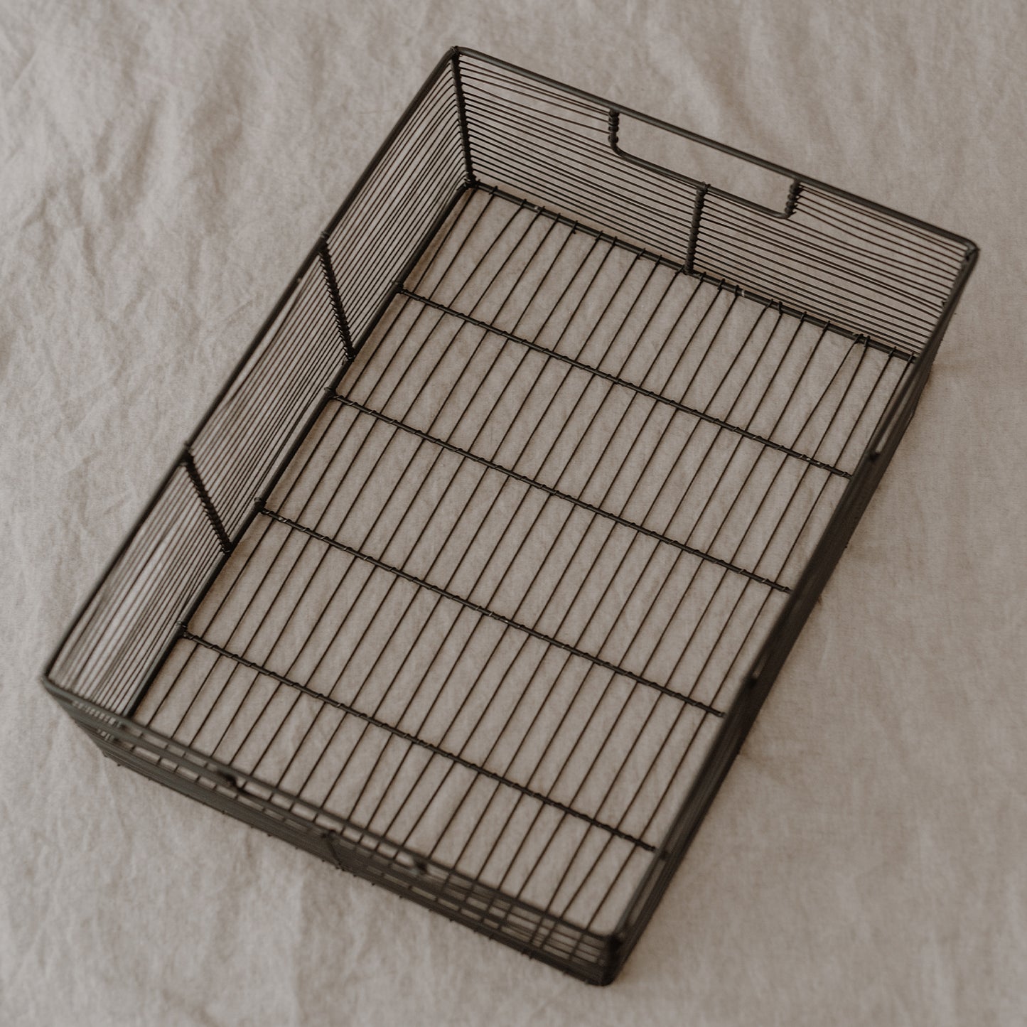 Drahtkorb eckig im 2er Set (VE = 2 Sets)